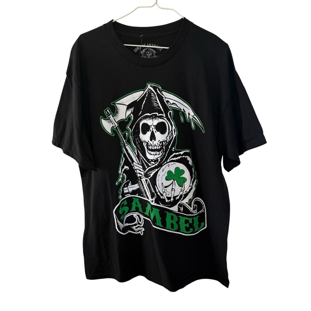 Sons of Anarchy Sambel Belfast Men’s Black T Shirt Size Large Crew Neck